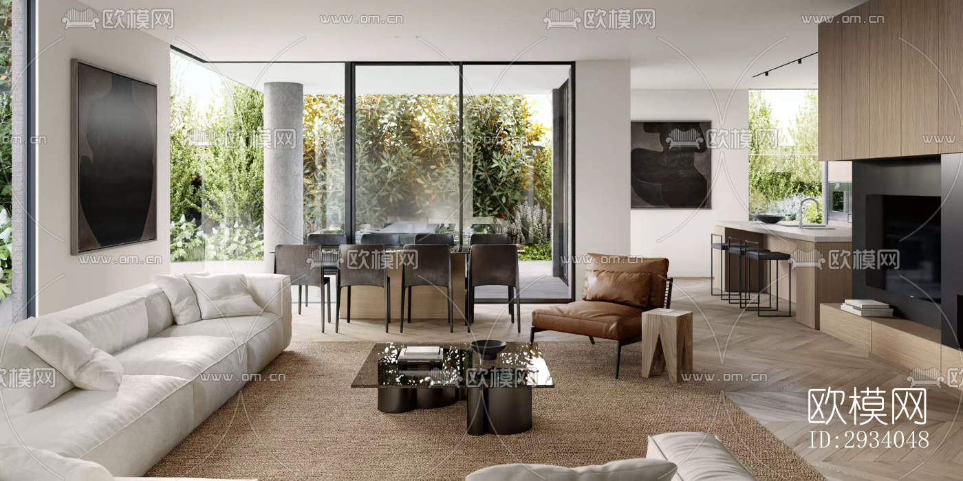 现代别墅效果图下载（渲染图7）