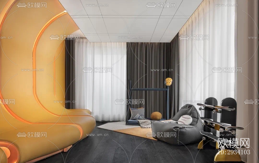 现代别墅效果图下载（渲染图12）