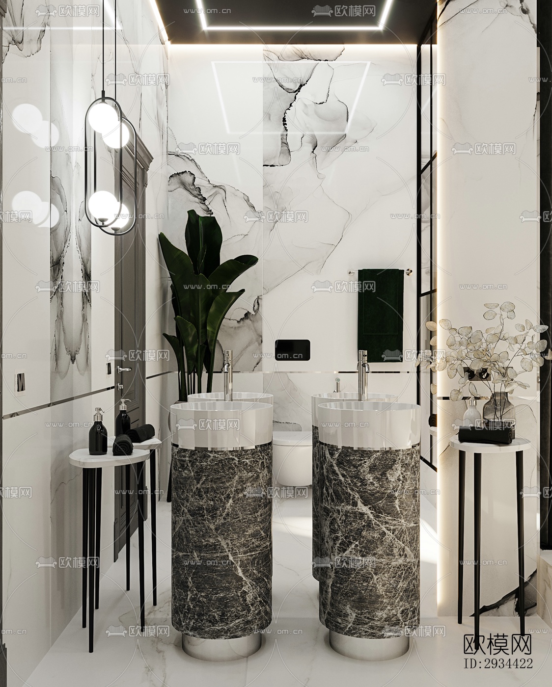 北欧平层效果图下载（渲染图14）