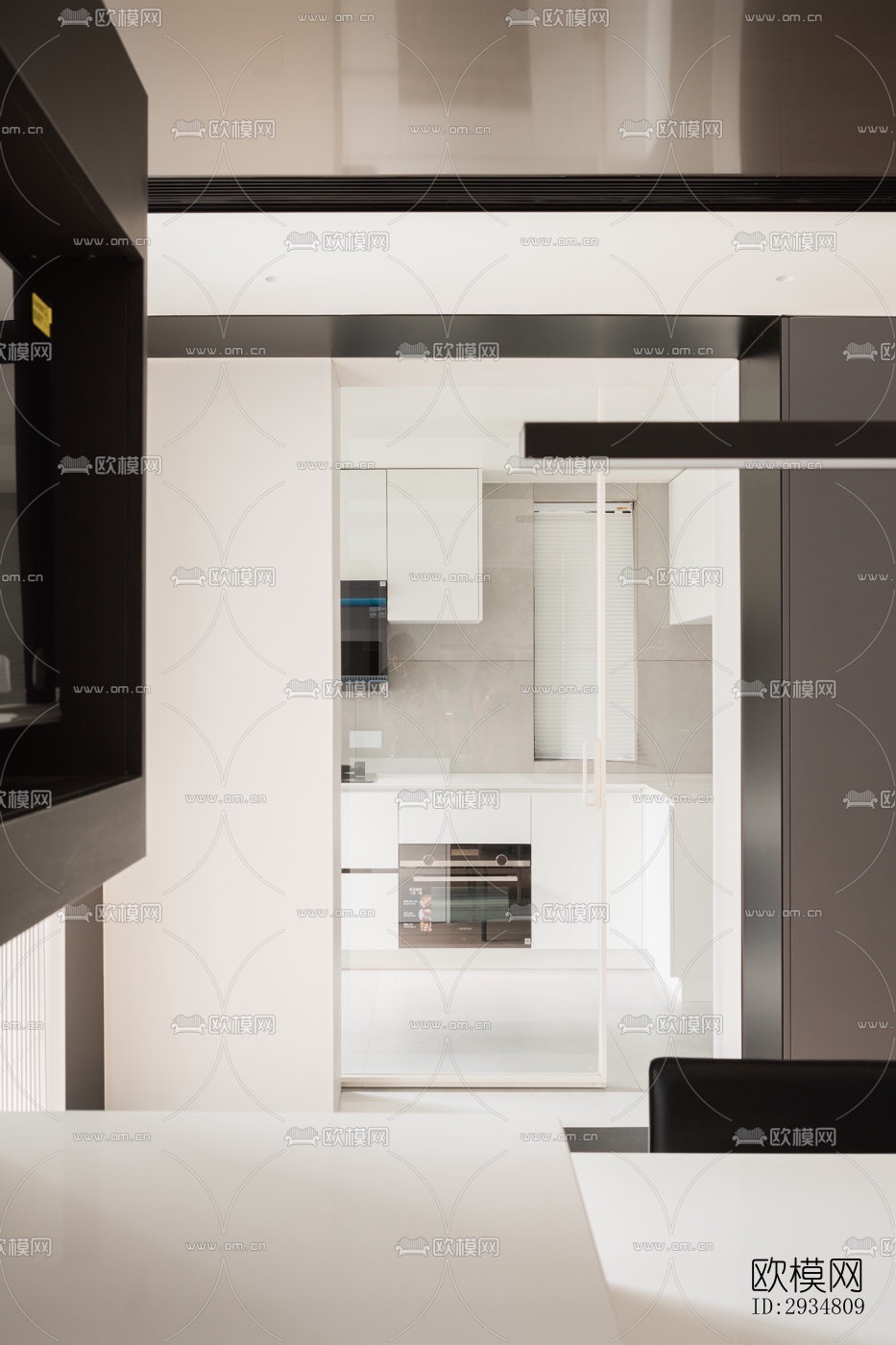 现代平层效果图下载（渲染图7）