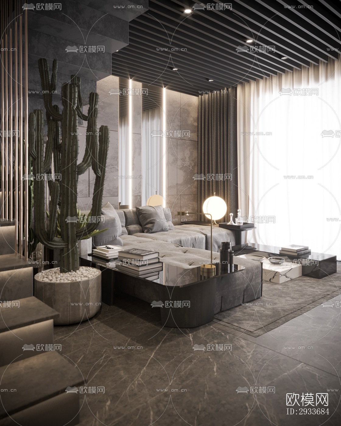 工业风公寓效果图下载（渲染图17）