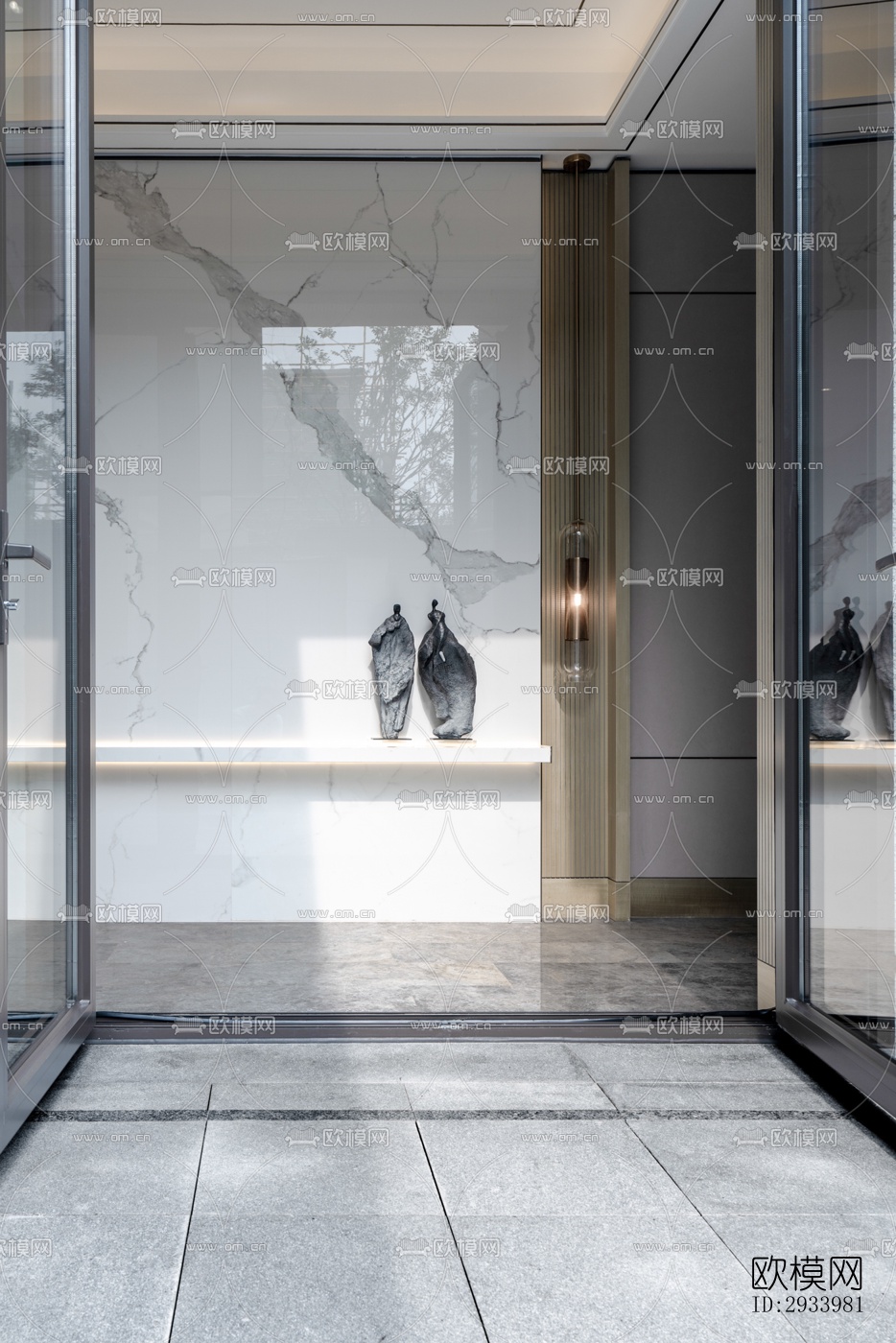 新中式别墅效果图下载（渲染图3）