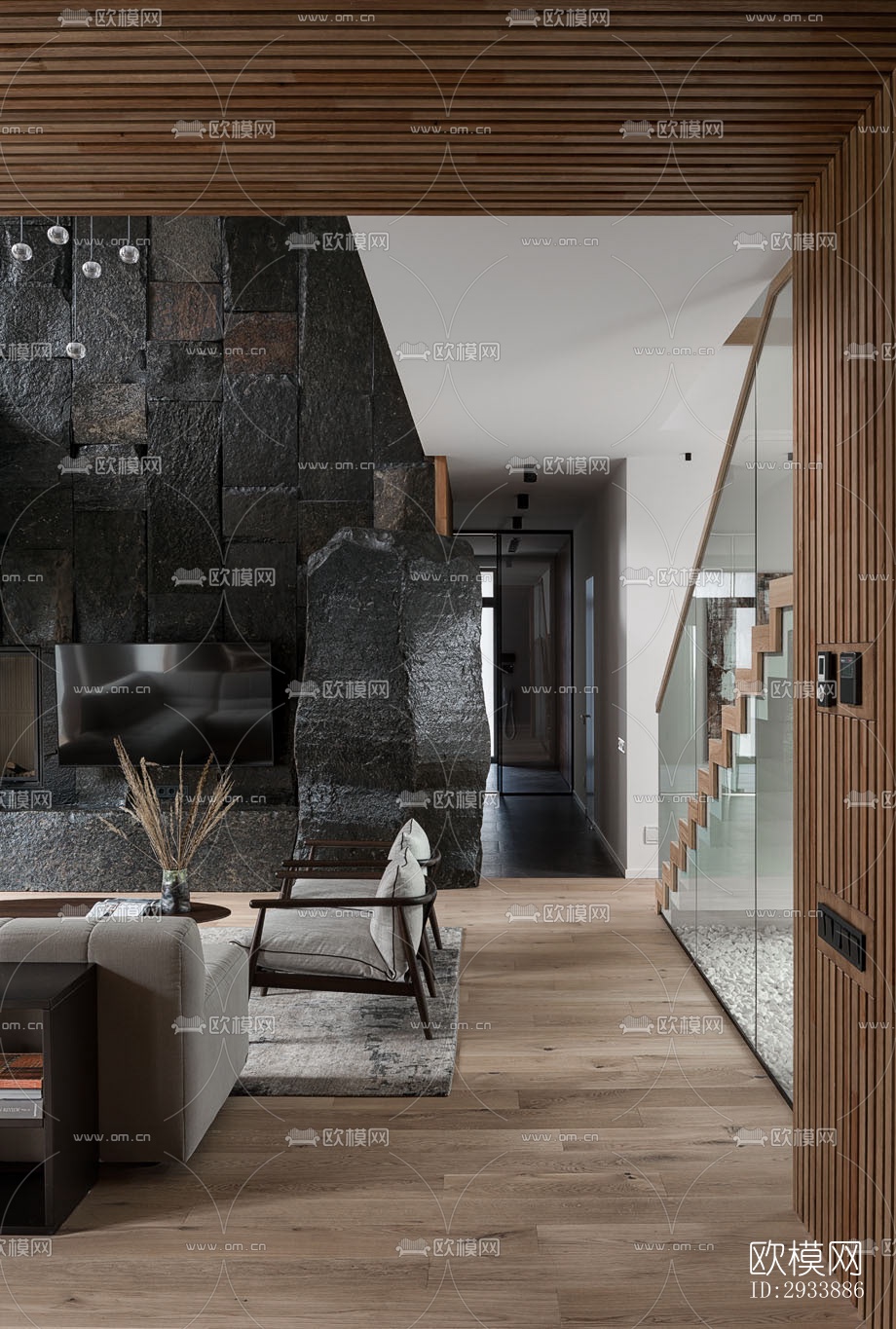 北欧别墅效果图下载（渲染图17）