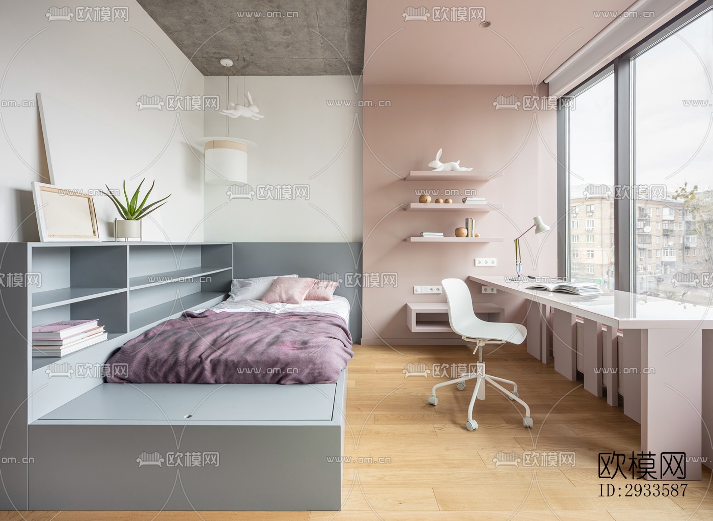 北欧公寓效果图下载（渲染图6）