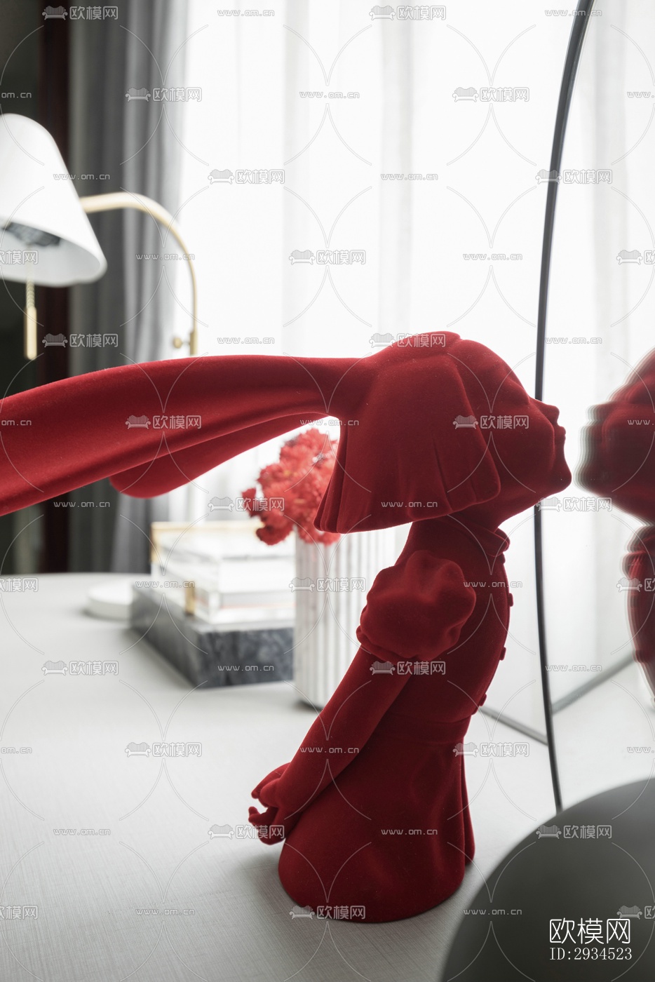 新中式平层效果图下载（渲染图16）