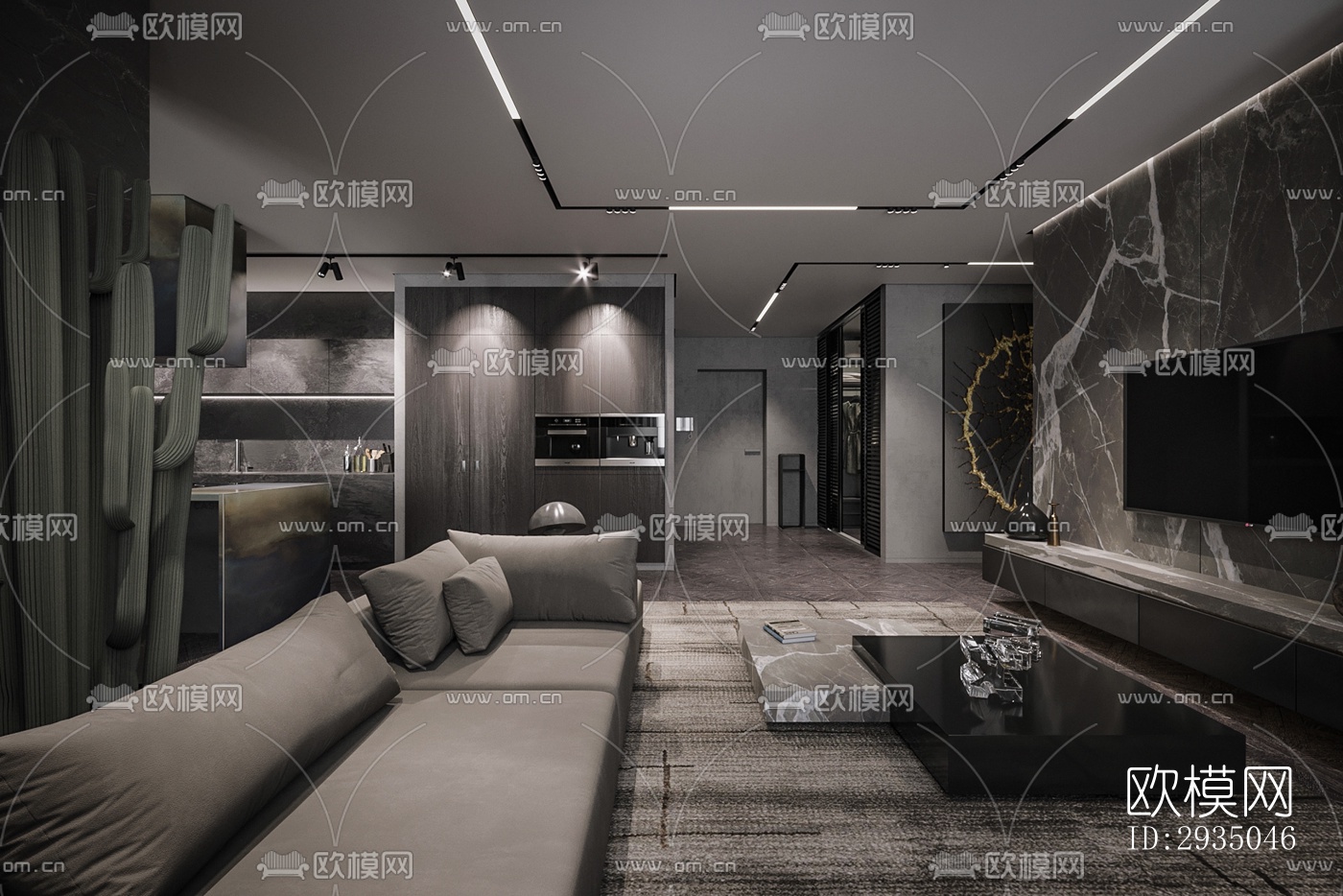 高级灰平层效果图下载（渲染图4）