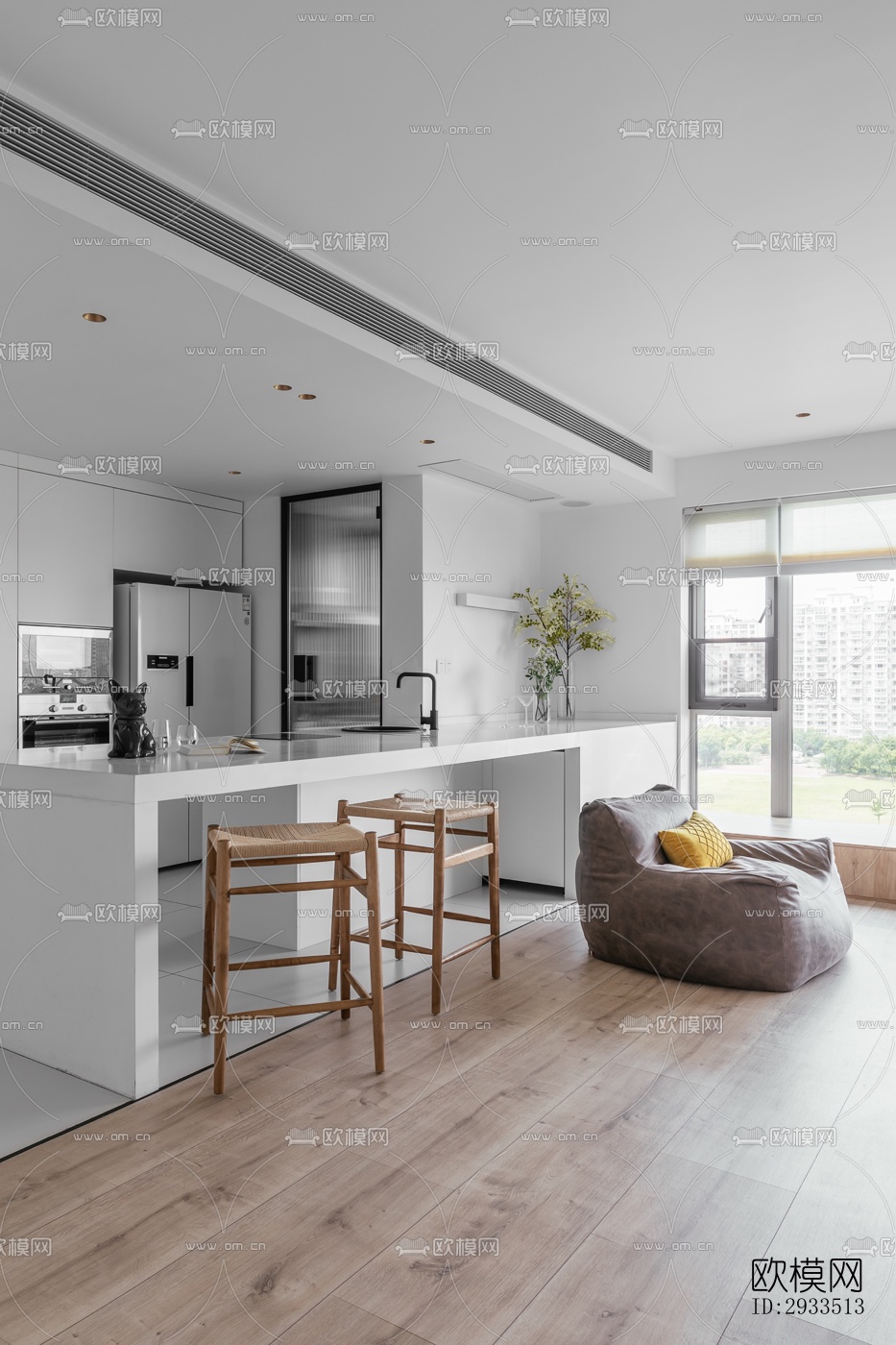 北欧公寓效果图下载（渲染图17）