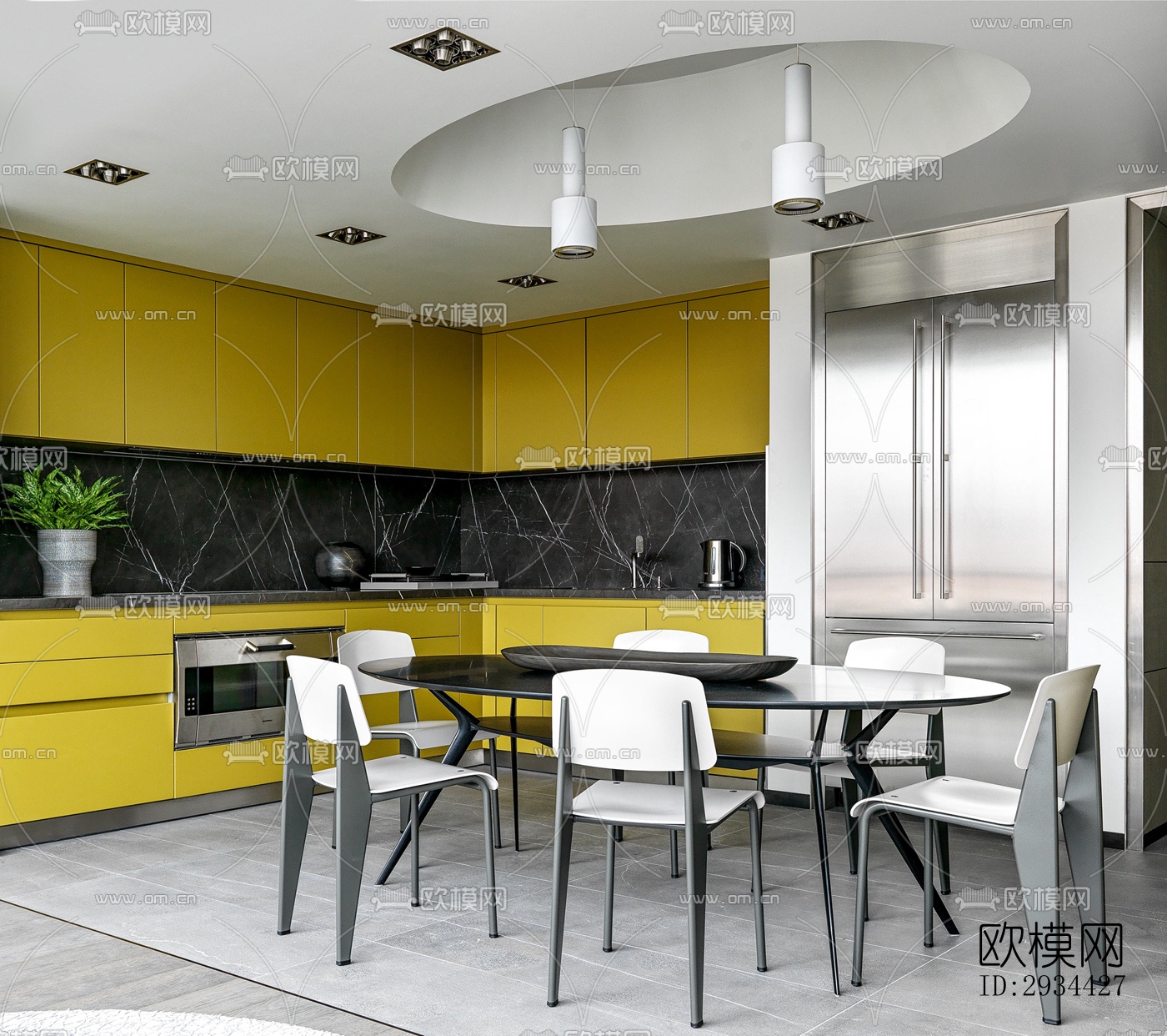 北欧平层效果图下载（渲染图2）