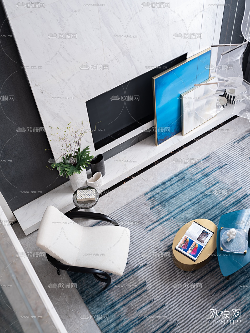 现代别墅效果图下载（渲染图14）