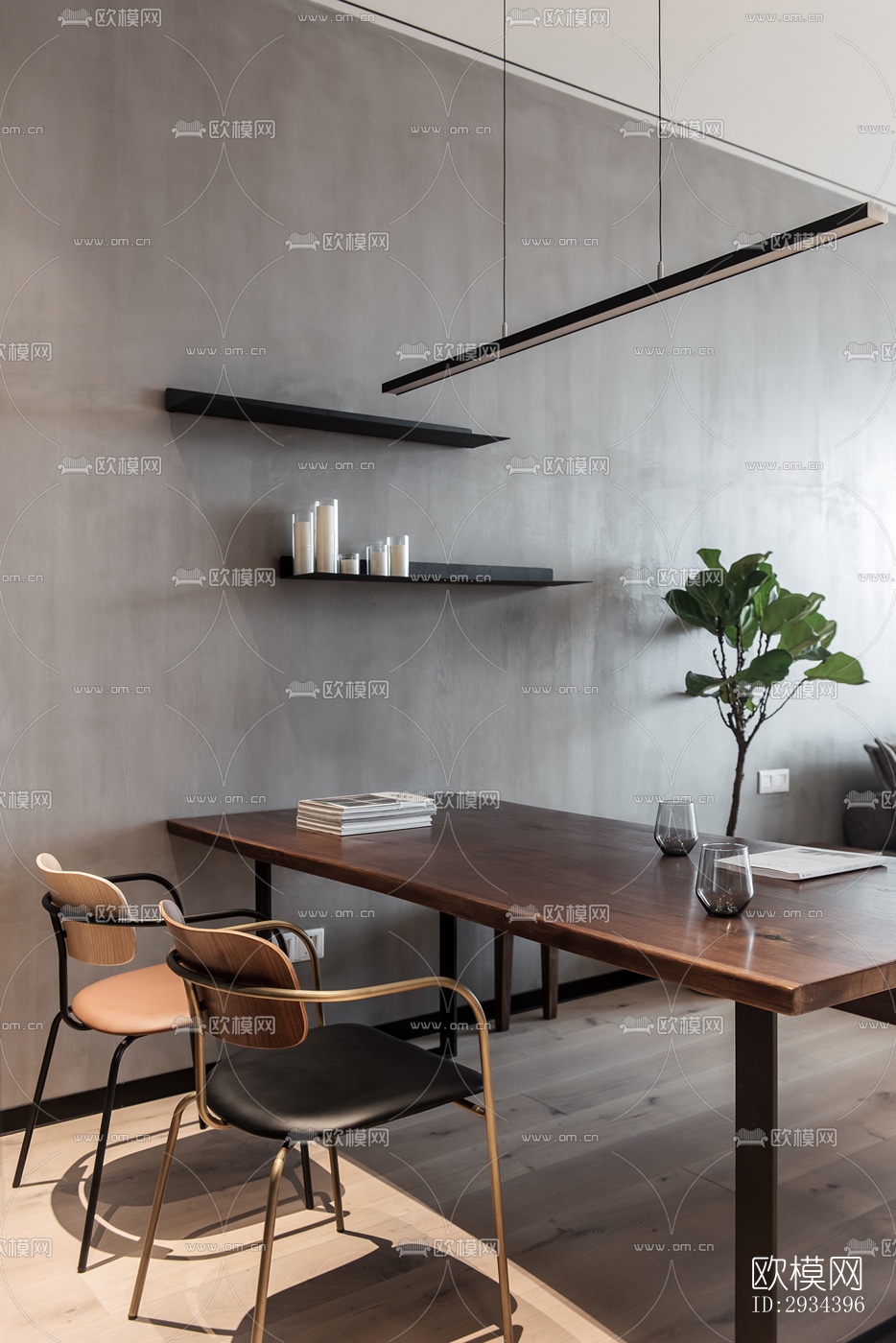 北欧平层效果图下载（渲染图5）