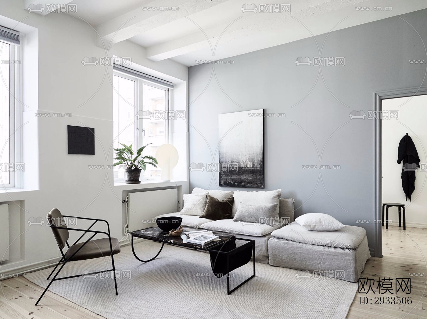 北欧公寓效果图下载（渲染图13）