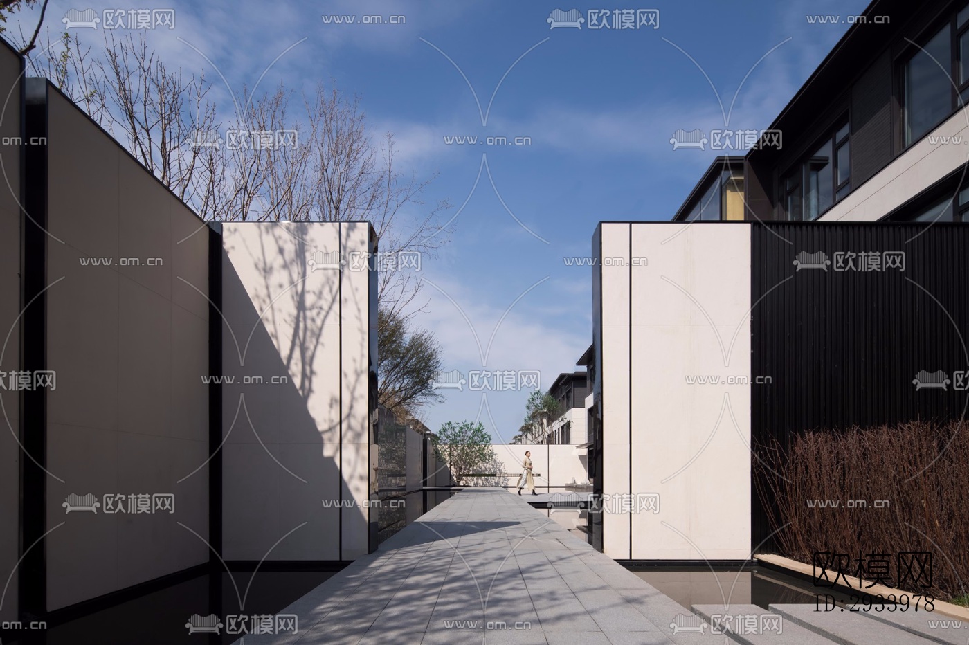 新中式别墅效果图下载（渲染图10）