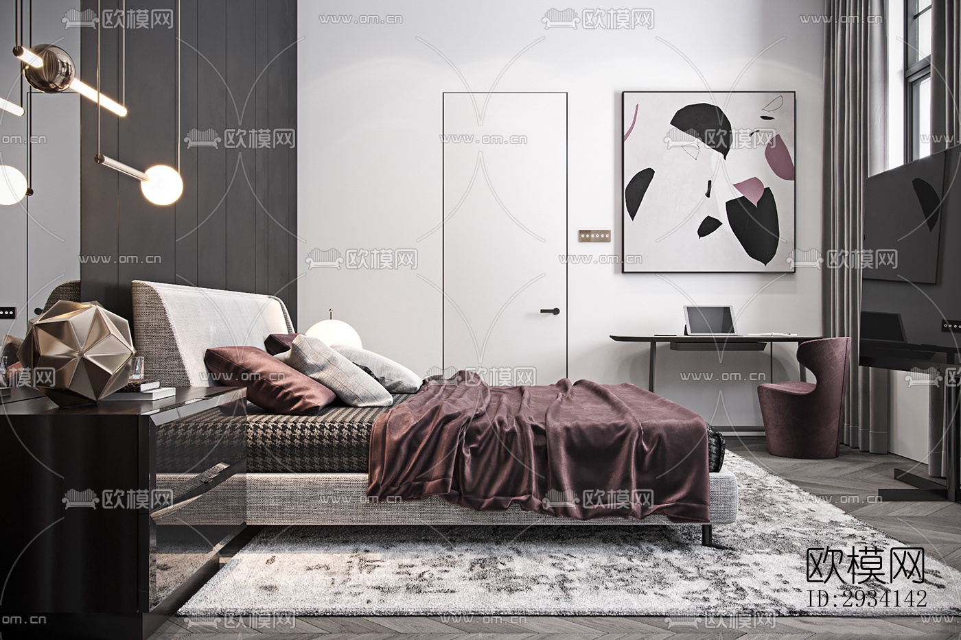 现代别墅效果图下载（渲染图17）