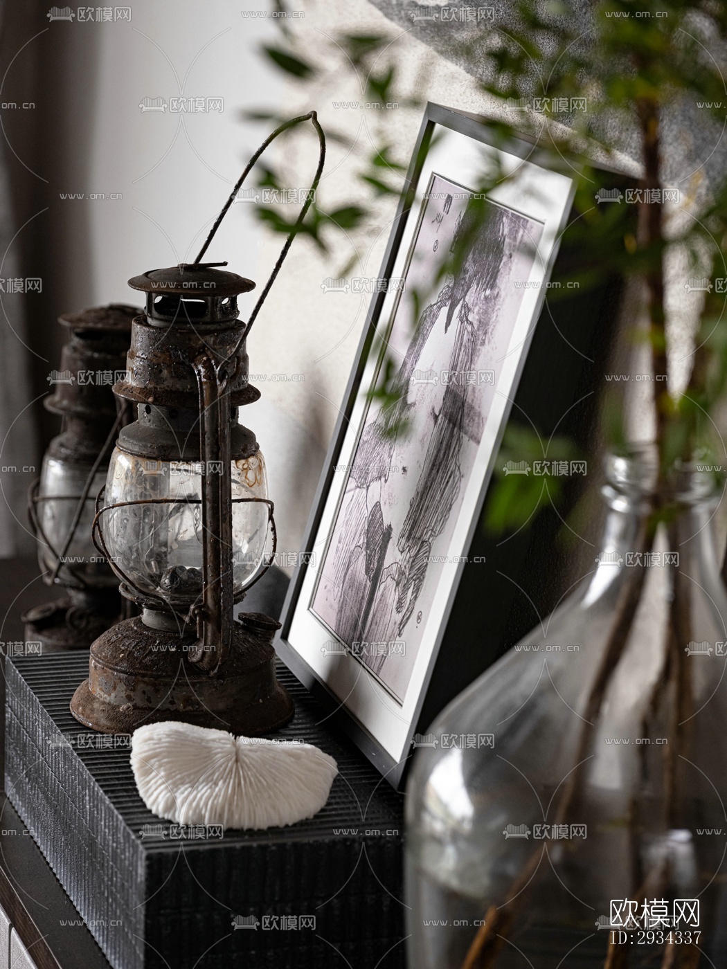 中式平层效果图下载（渲染图8）