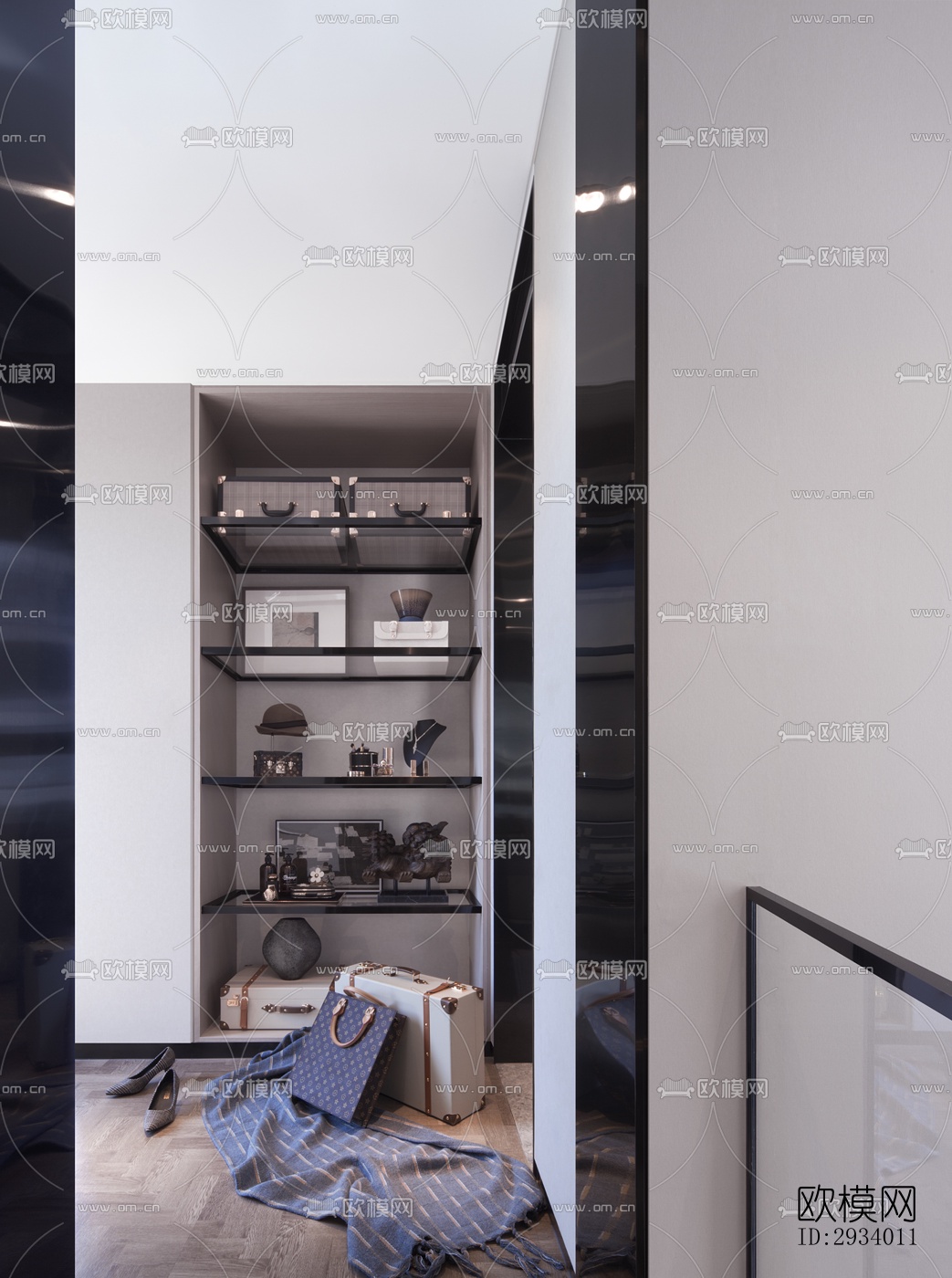 新中式别墅效果图下载（渲染图7）