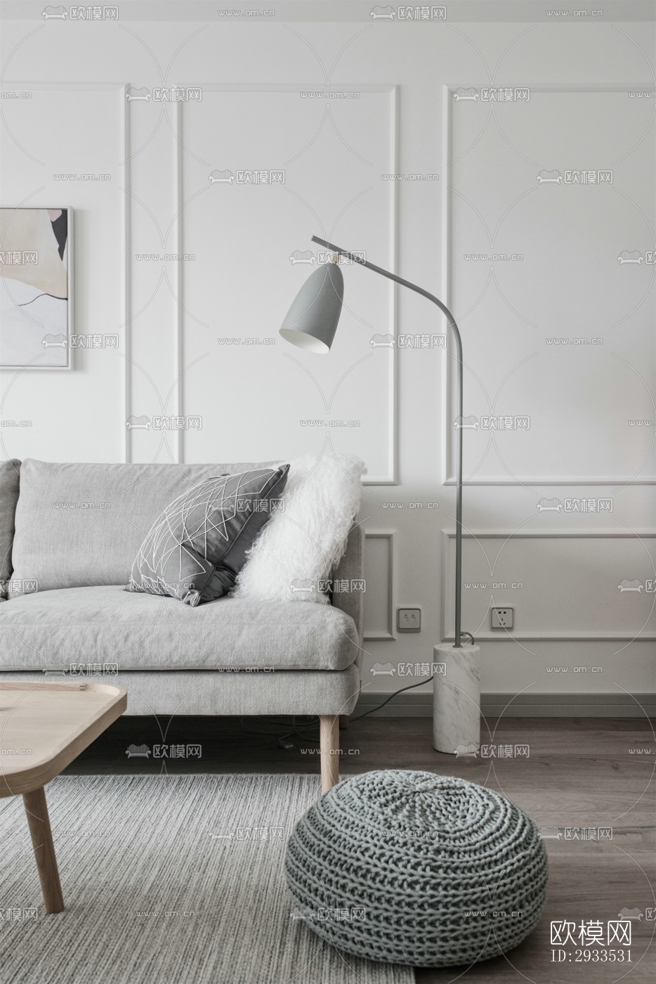 北欧公寓效果图下载（渲染图12）