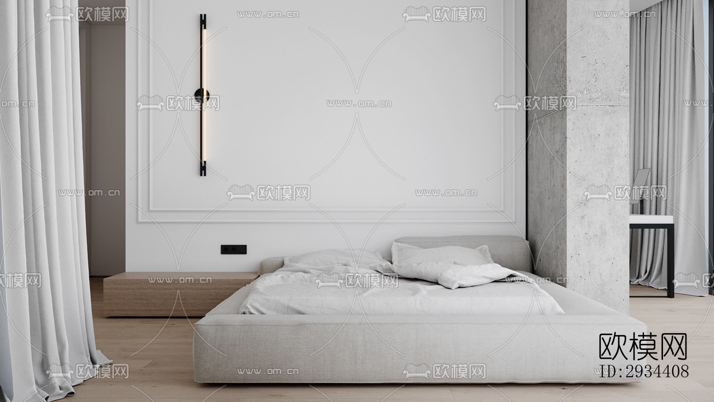 北欧平层效果图下载（渲染图9）