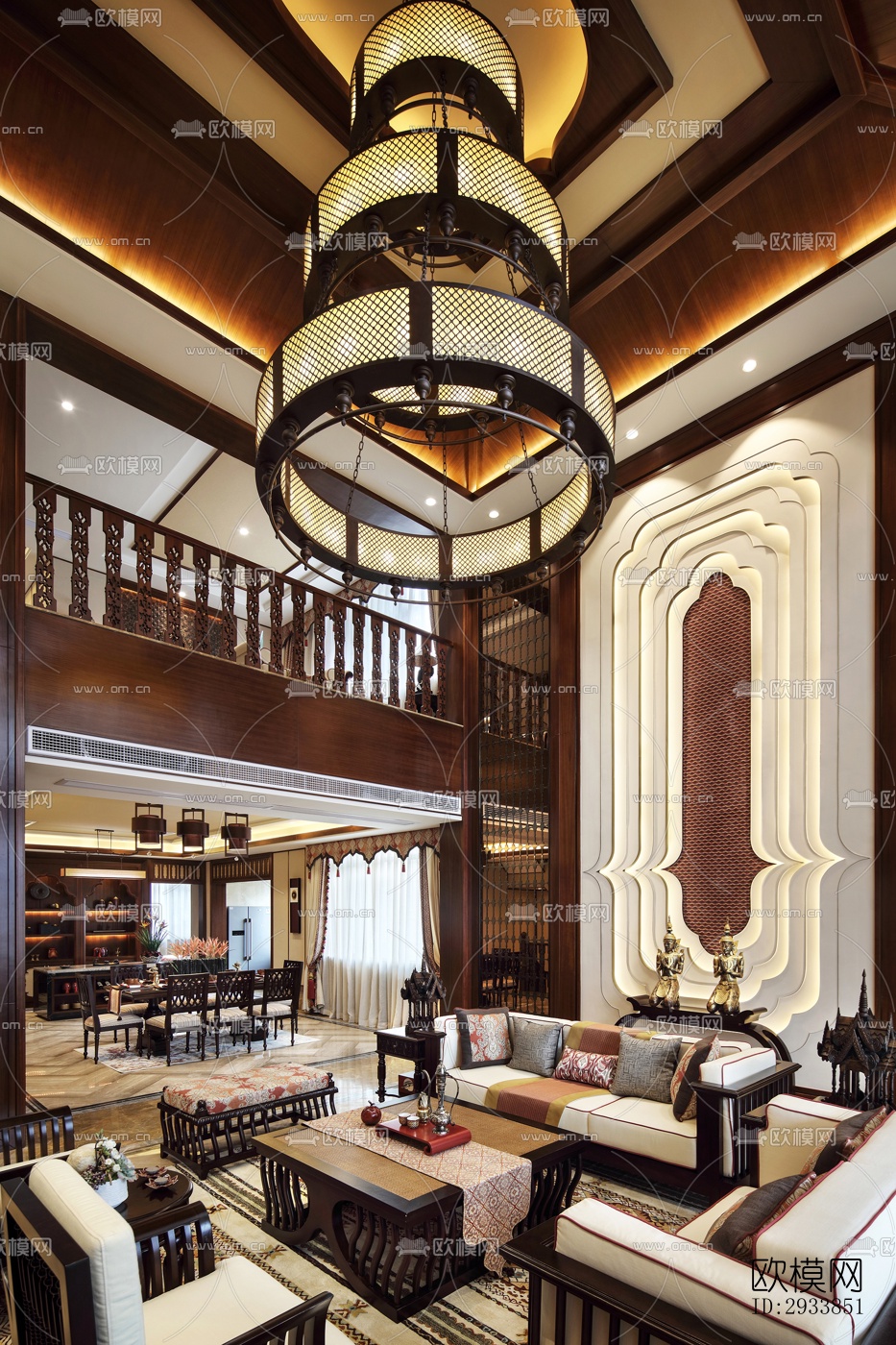 东南亚别墅效果图下载（渲染图14）