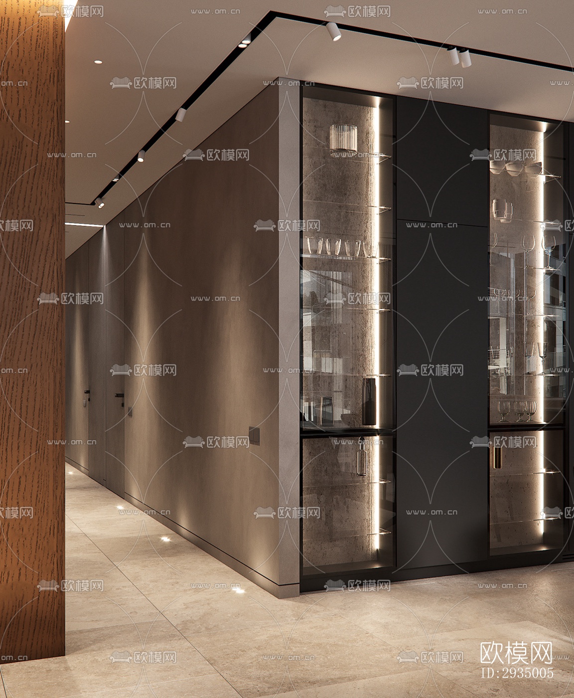 现代平层效果图下载（渲染图2）