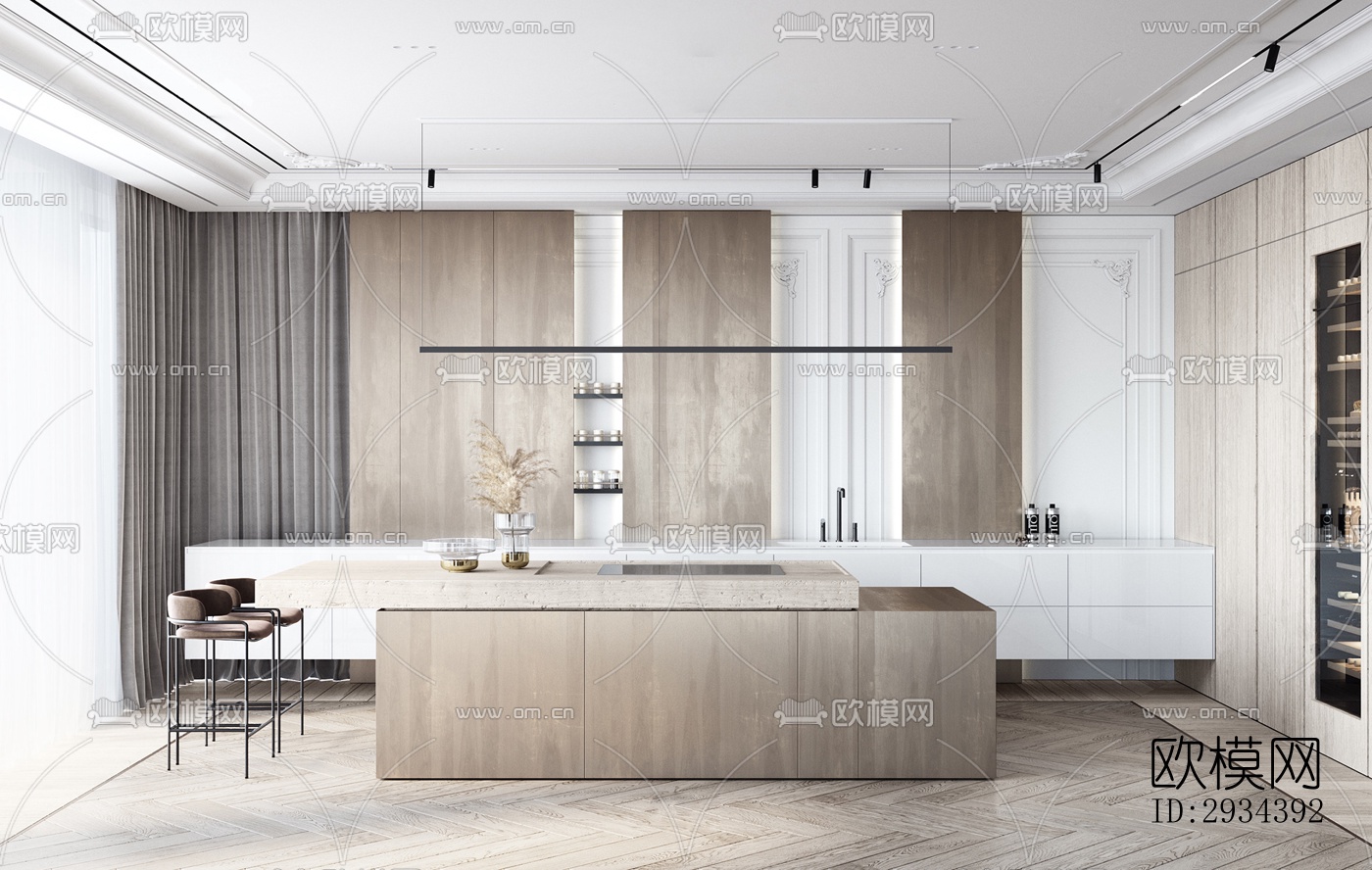 北欧平层效果图下载（渲染图9）