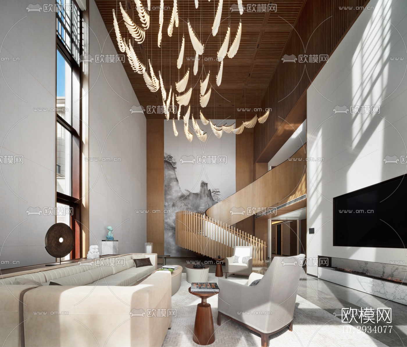 现代别墅效果图下载（渲染图14）