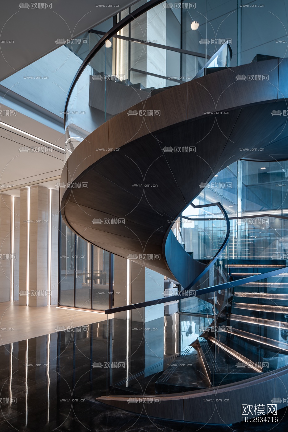 现代平层效果图下载（渲染图7）