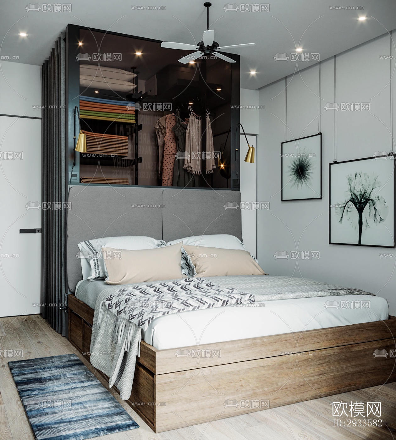 北欧公寓效果图下载（渲染图5）