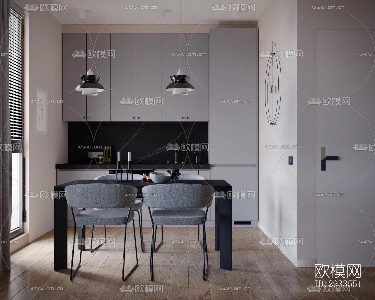 北欧公寓效果图下载（渲染图5）