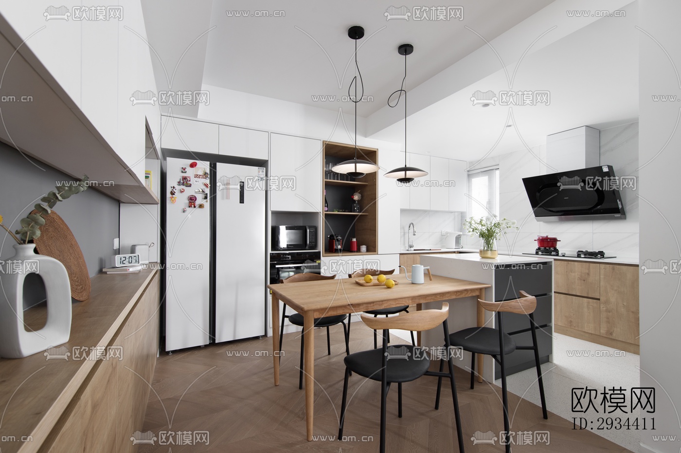 北欧平层效果图下载（渲染图6）