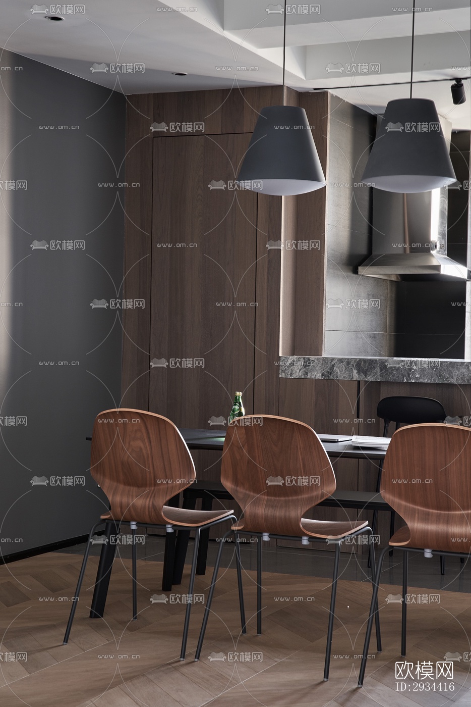 北欧平层效果图下载（渲染图4）