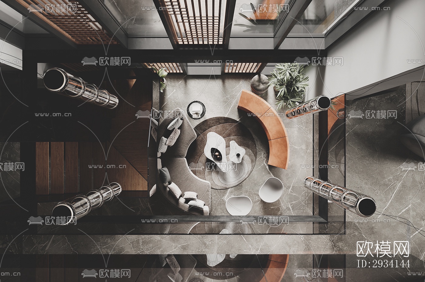 现代别墅效果图下载（渲染图7）