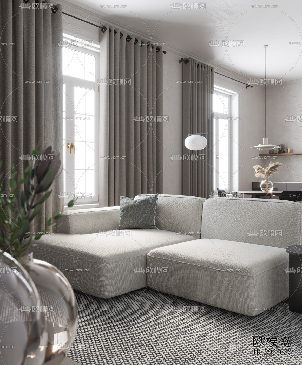 北欧公寓效果图下载（渲染图15）