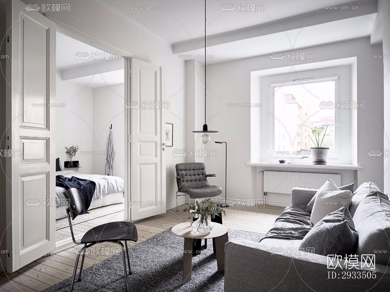 北欧公寓效果图下载（渲染图11）