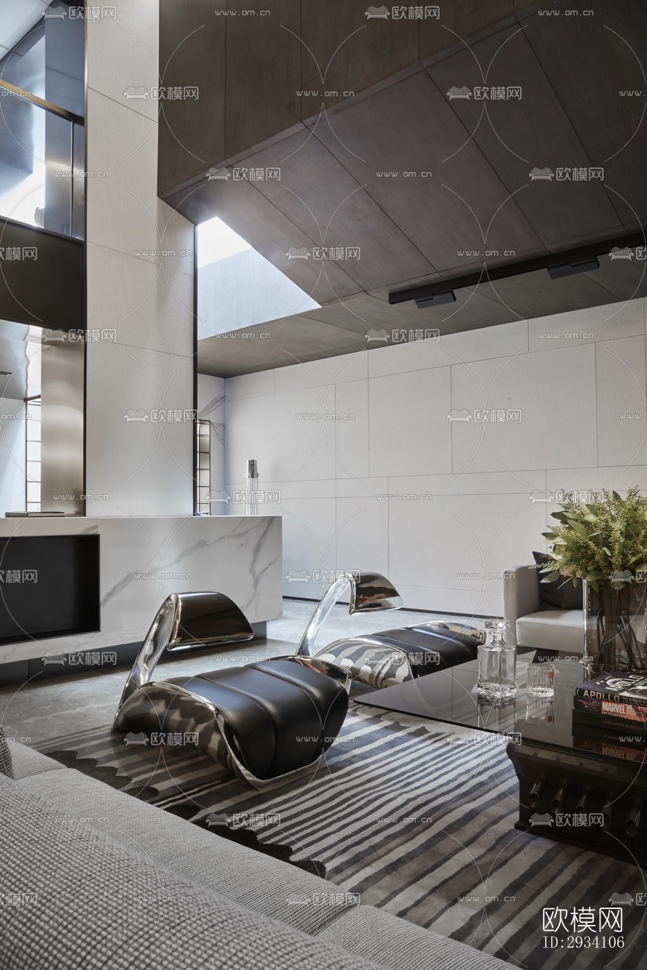 现代别墅效果图下载（渲染图16）