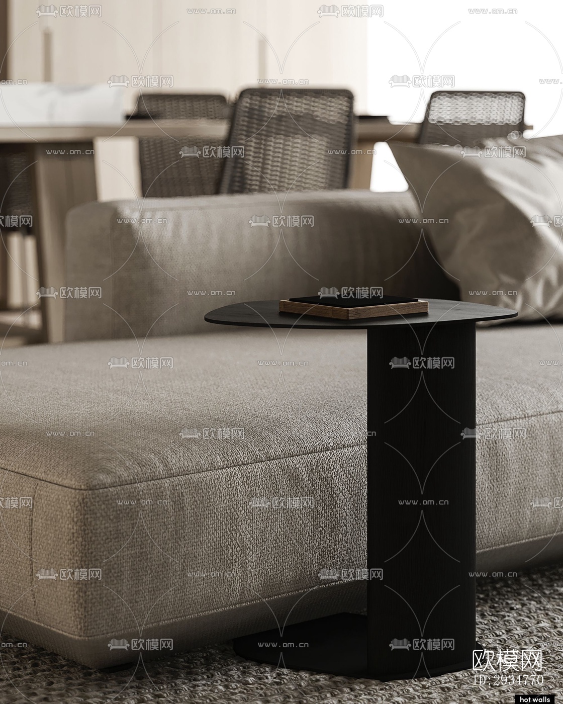 现代平层效果图下载（渲染图9）