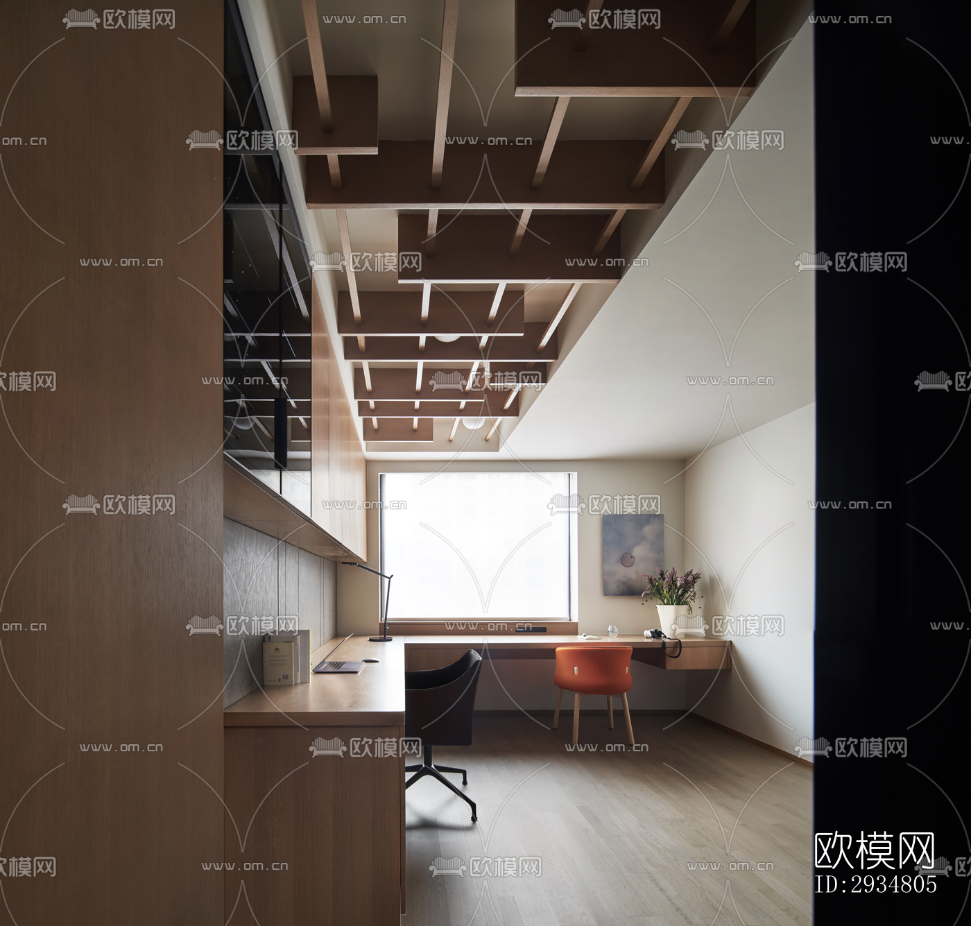 现代平层效果图下载（渲染图16）