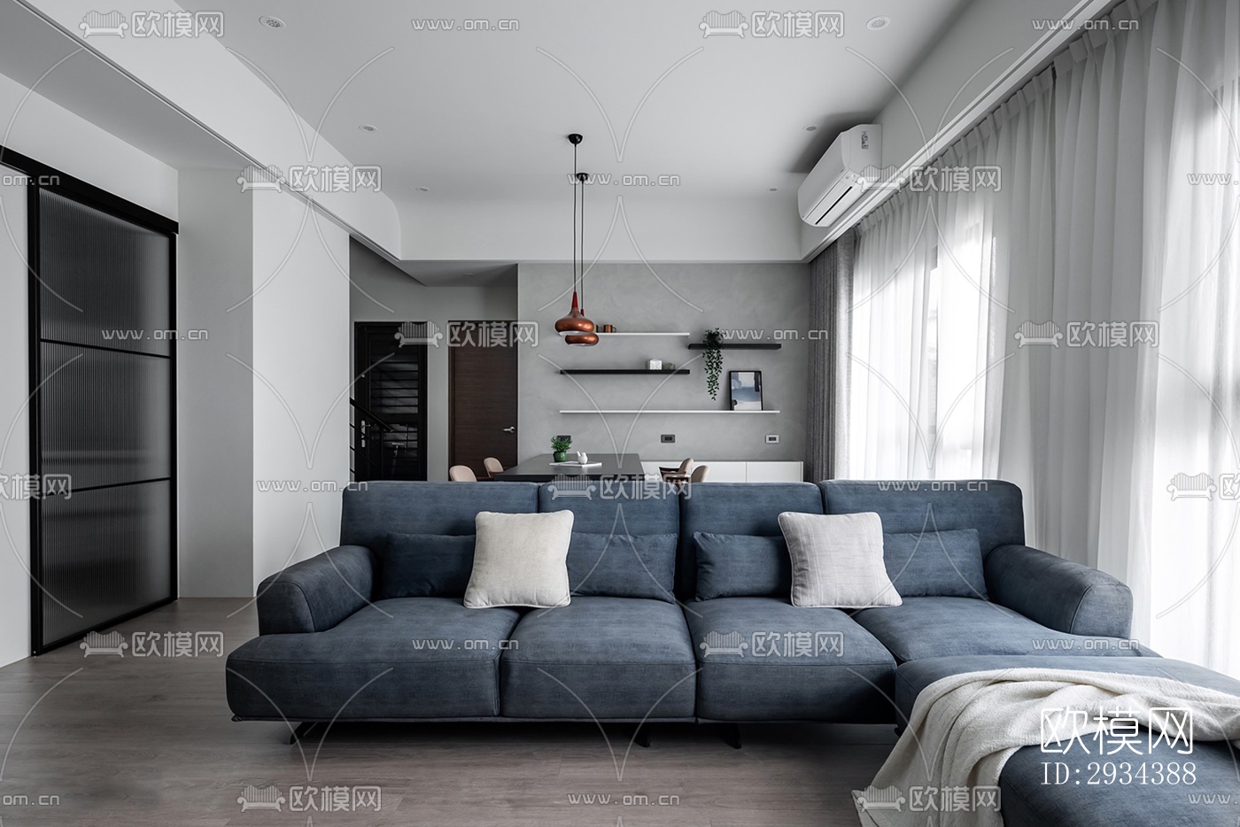 北欧平层效果图下载（渲染图17）