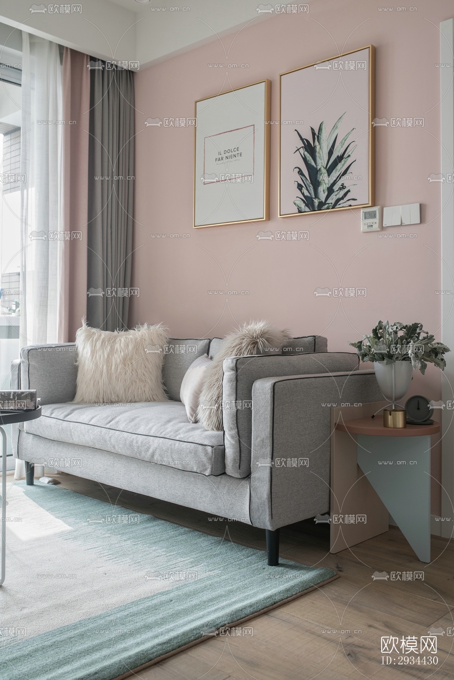 北欧平层效果图下载（渲染图8）