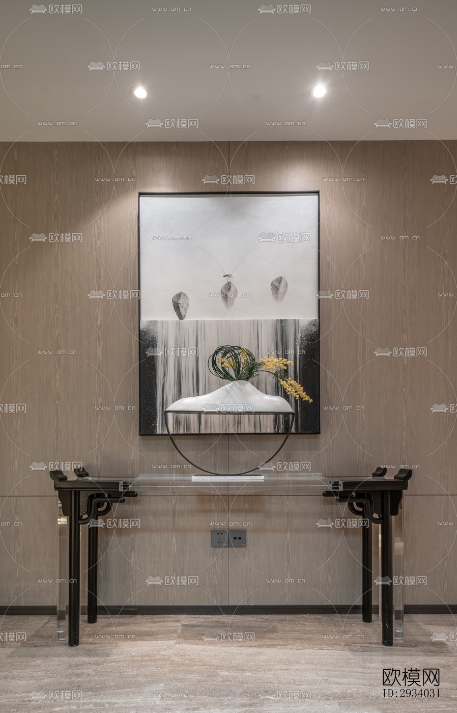 新中式别墅效果图下载（渲染图12）