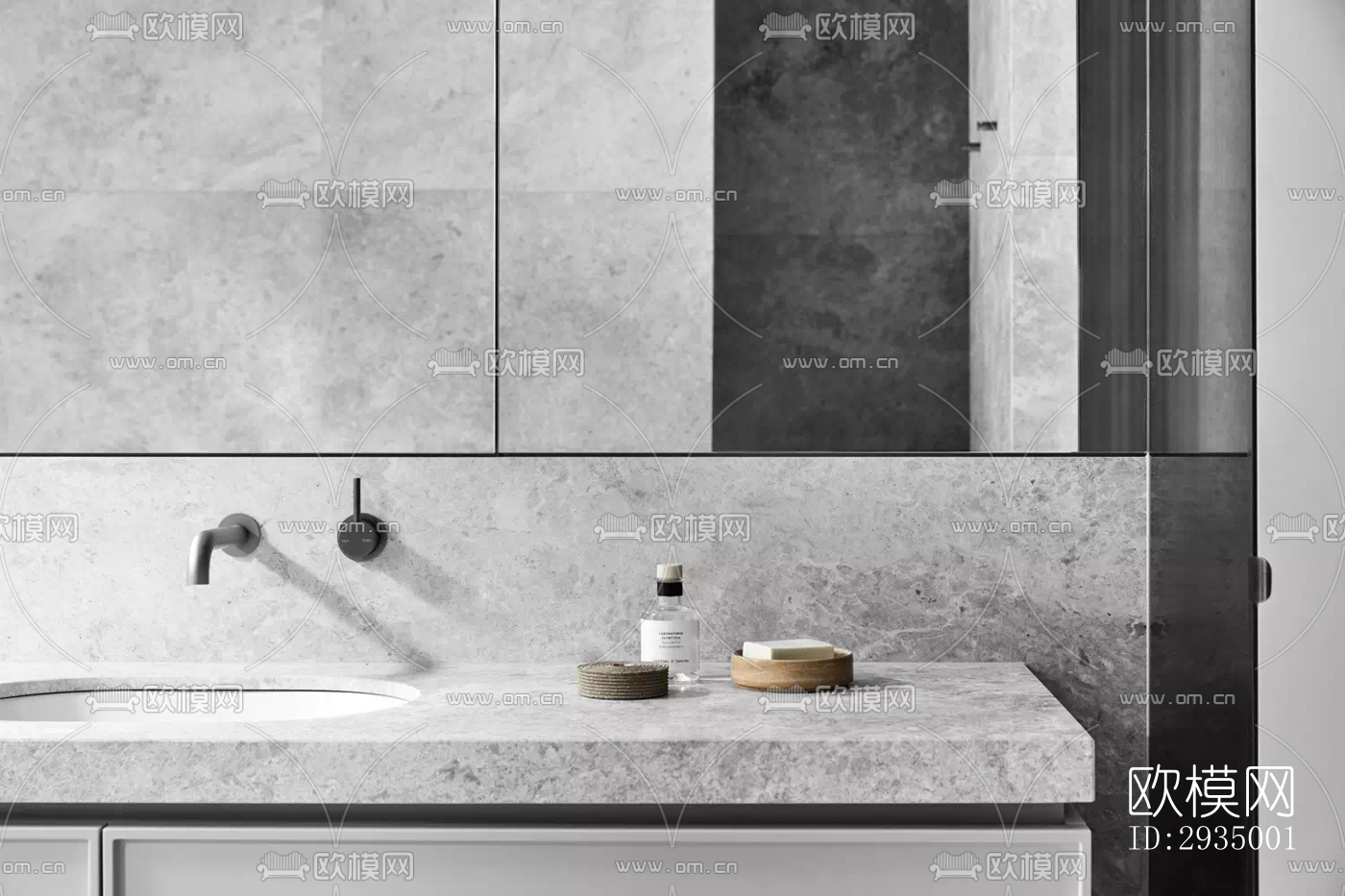 现代平层效果图下载（渲染图12）