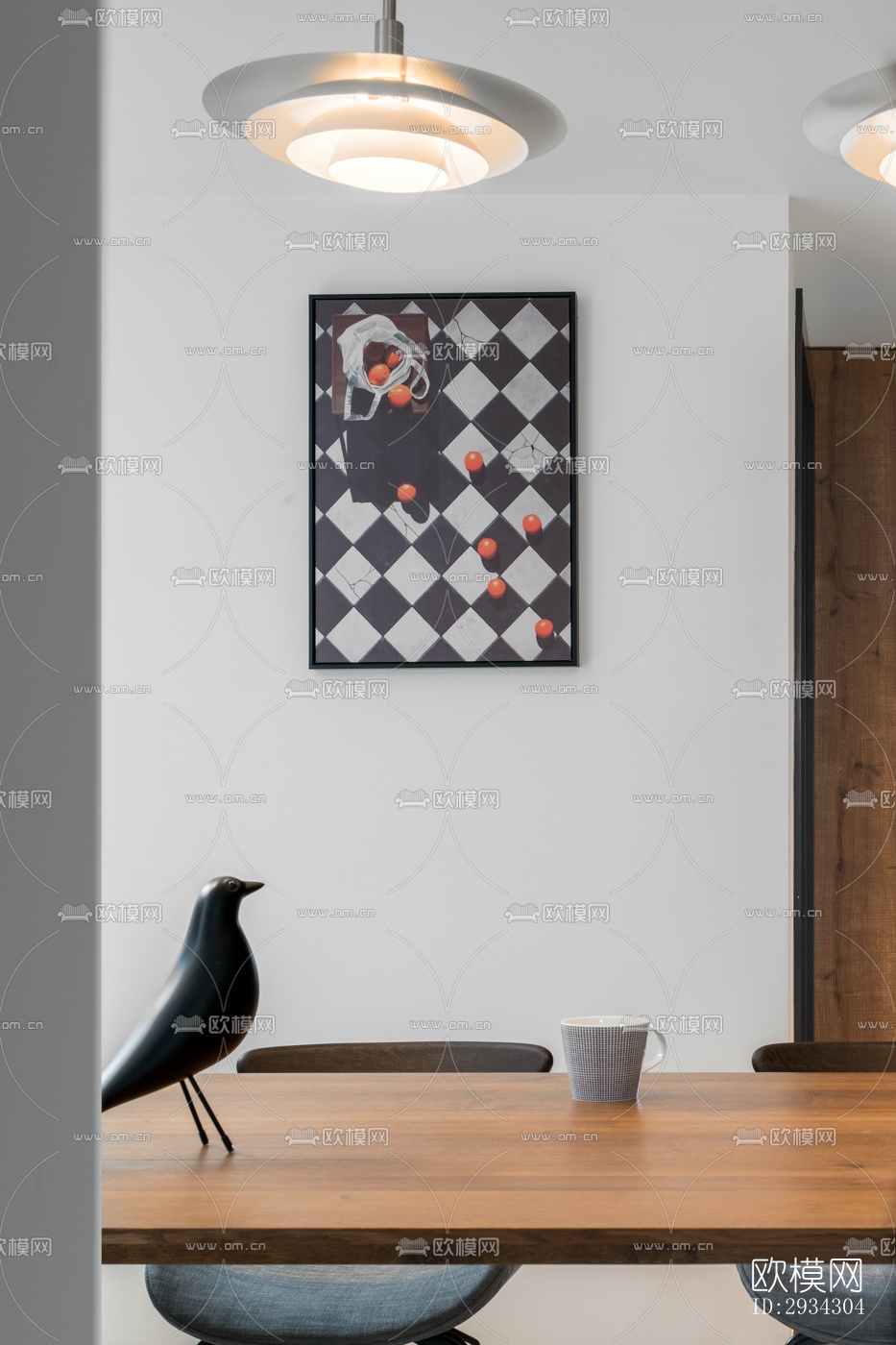 现代复式效果图下载（渲染图20）