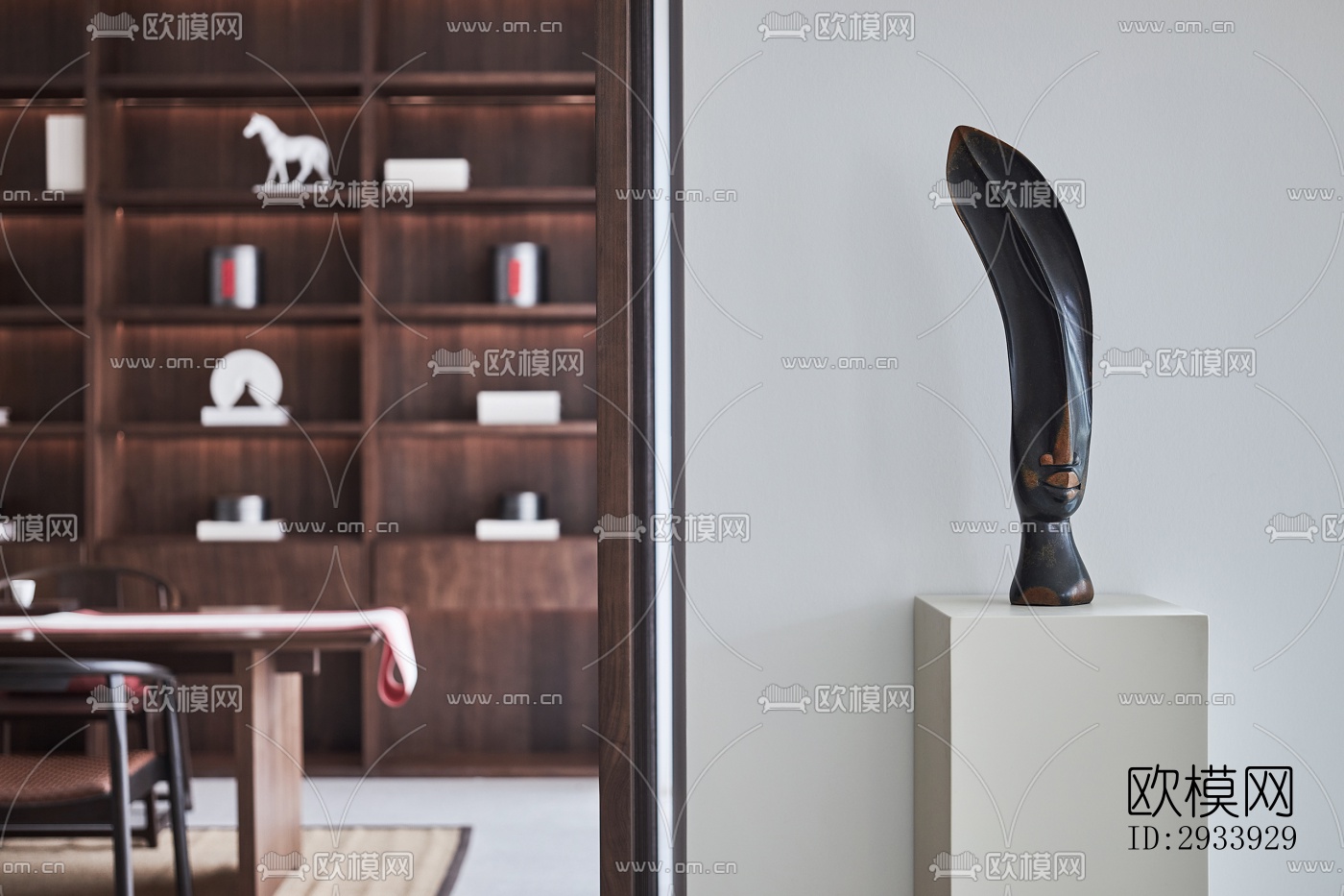 新中式别墅效果图下载（渲染图19）