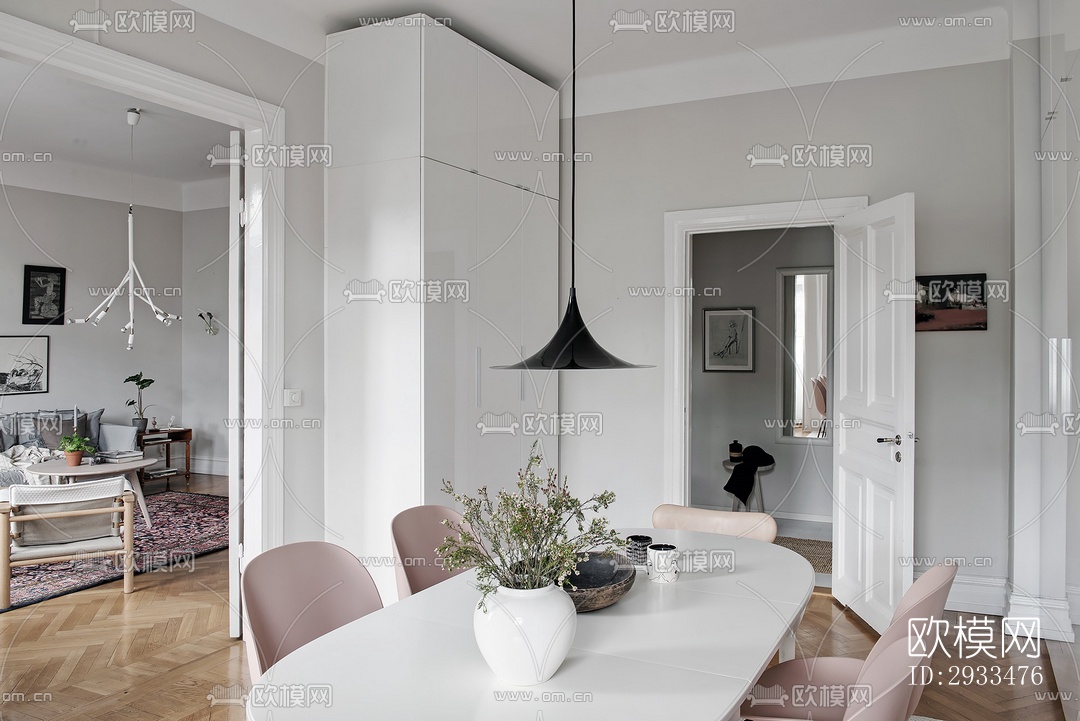 北欧公寓效果图下载（渲染图3）