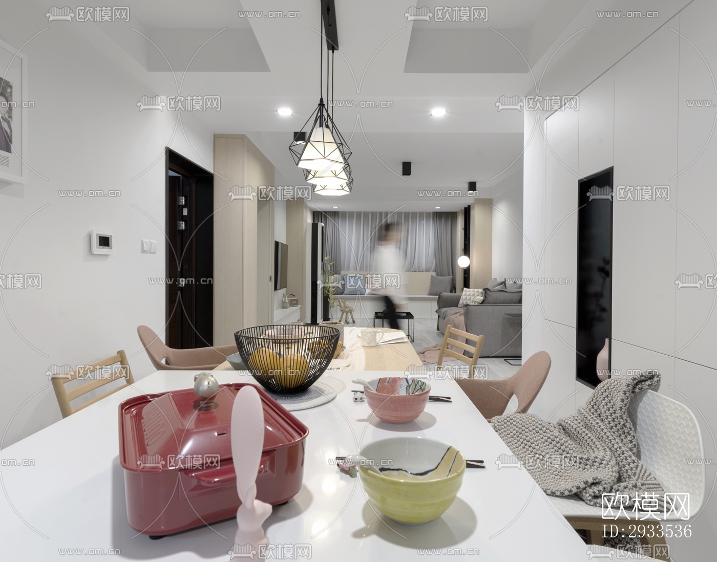 北欧公寓效果图下载（渲染图20）