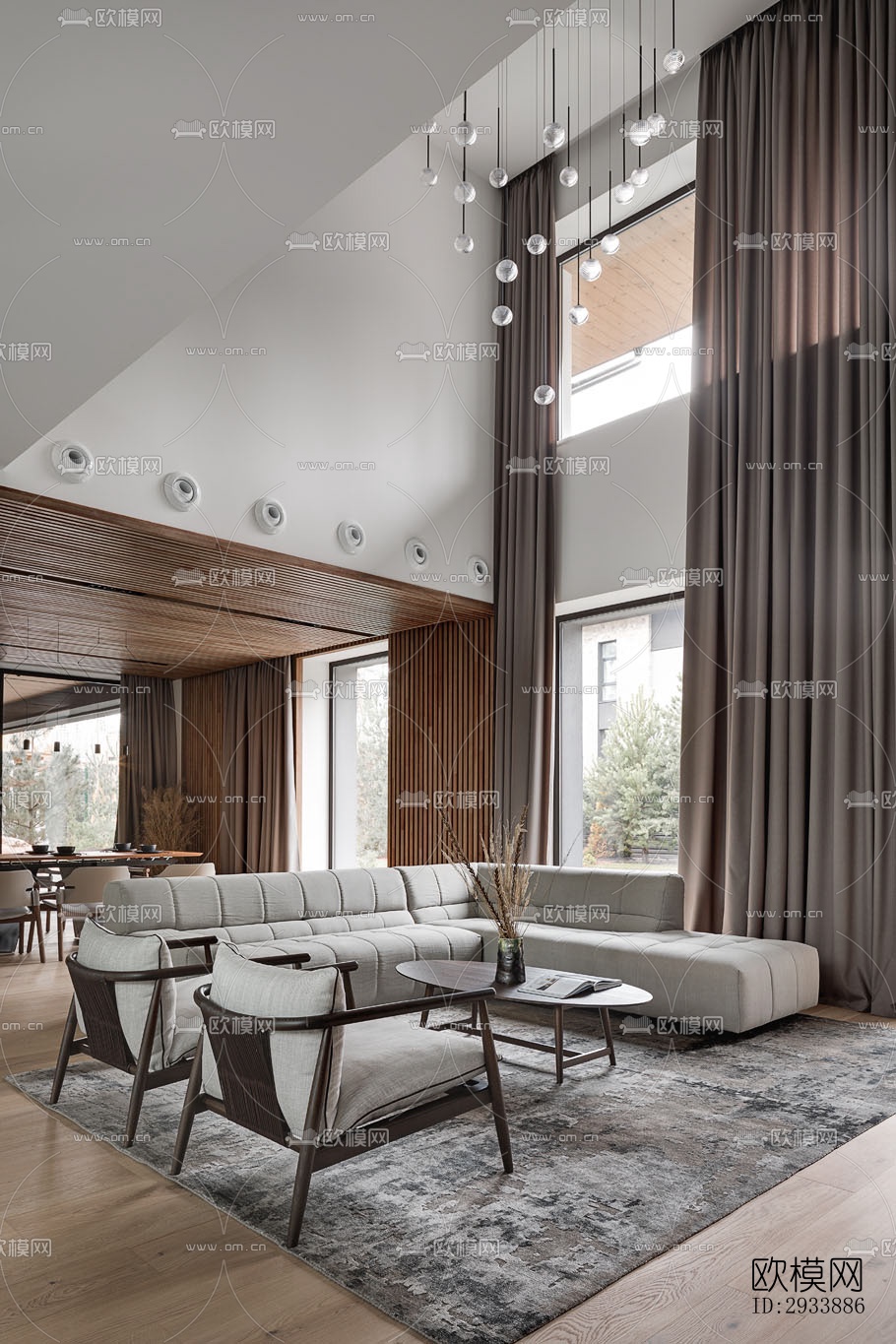 北欧别墅效果图下载（渲染图7）