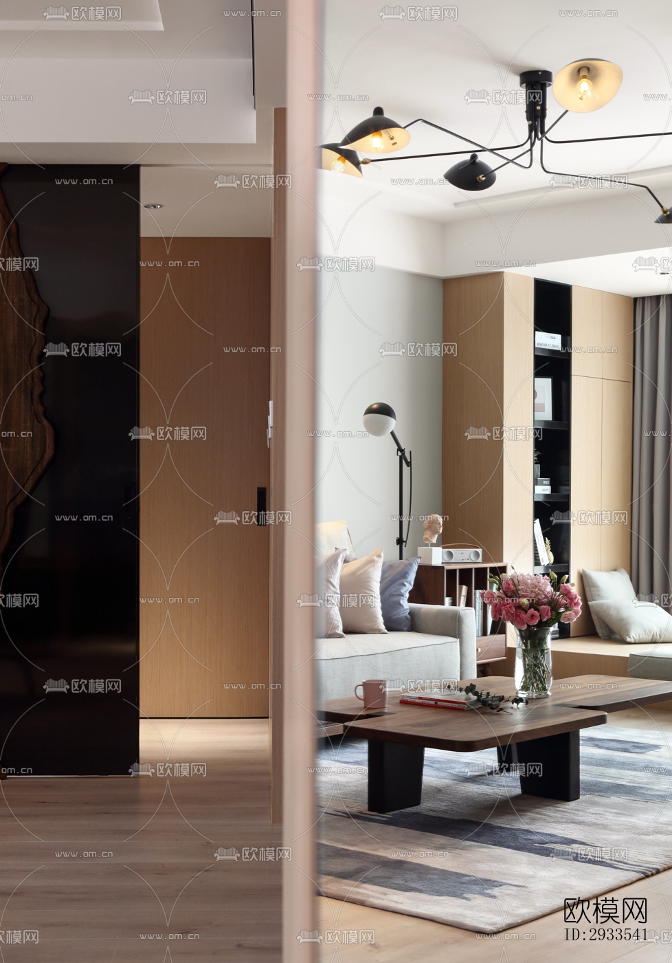 北欧公寓效果图下载（渲染图11）