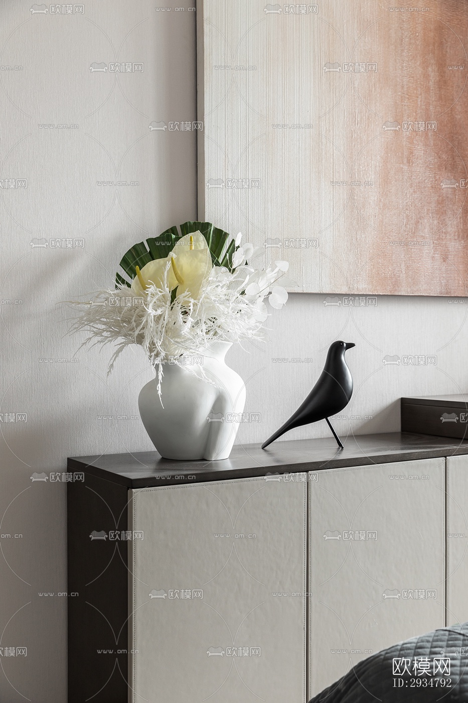 现代平层效果图下载（渲染图14）