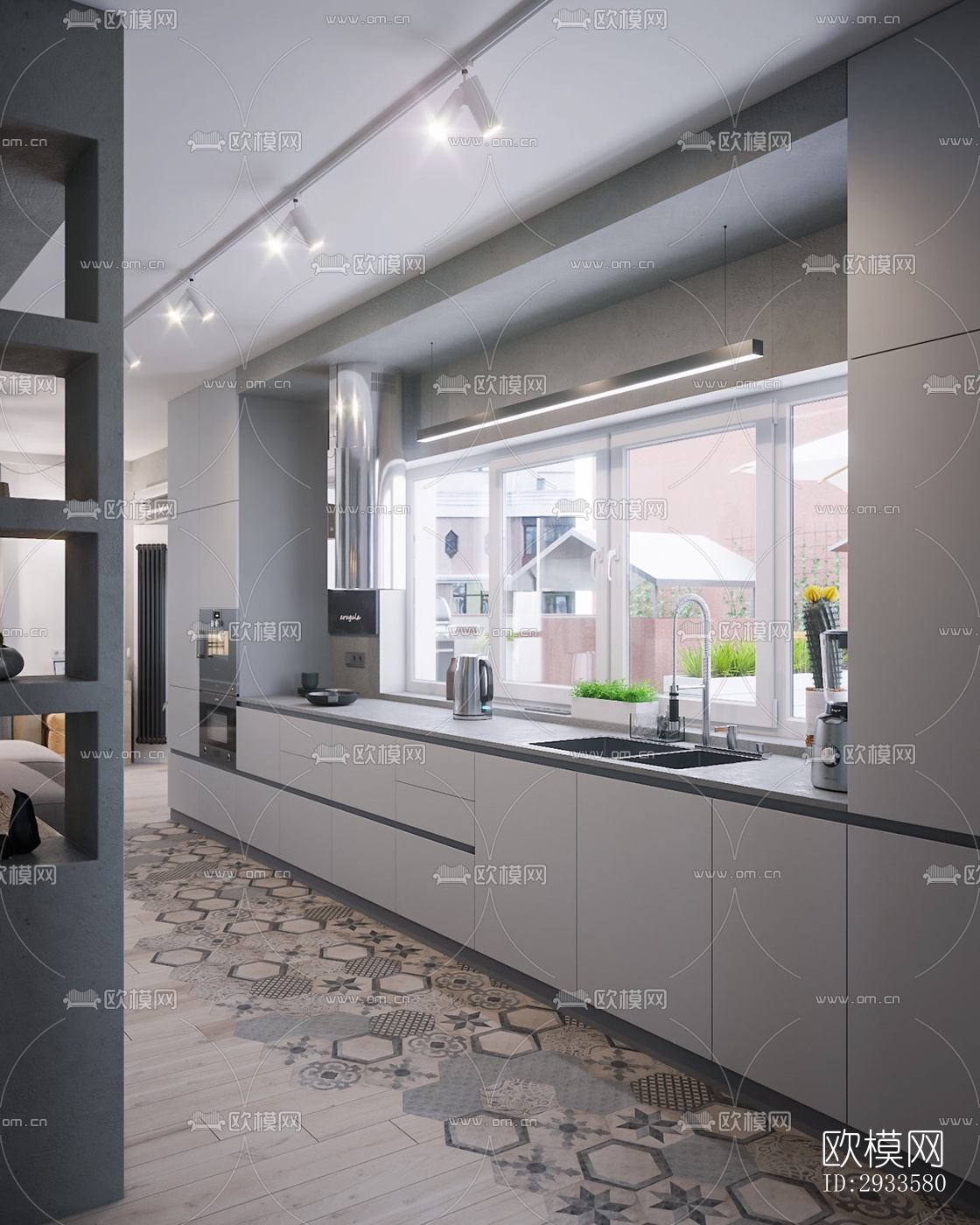 北欧公寓效果图下载（渲染图7）