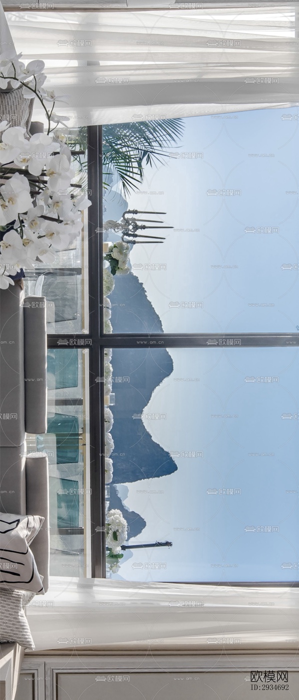 法式平层效果图下载（渲染图19）