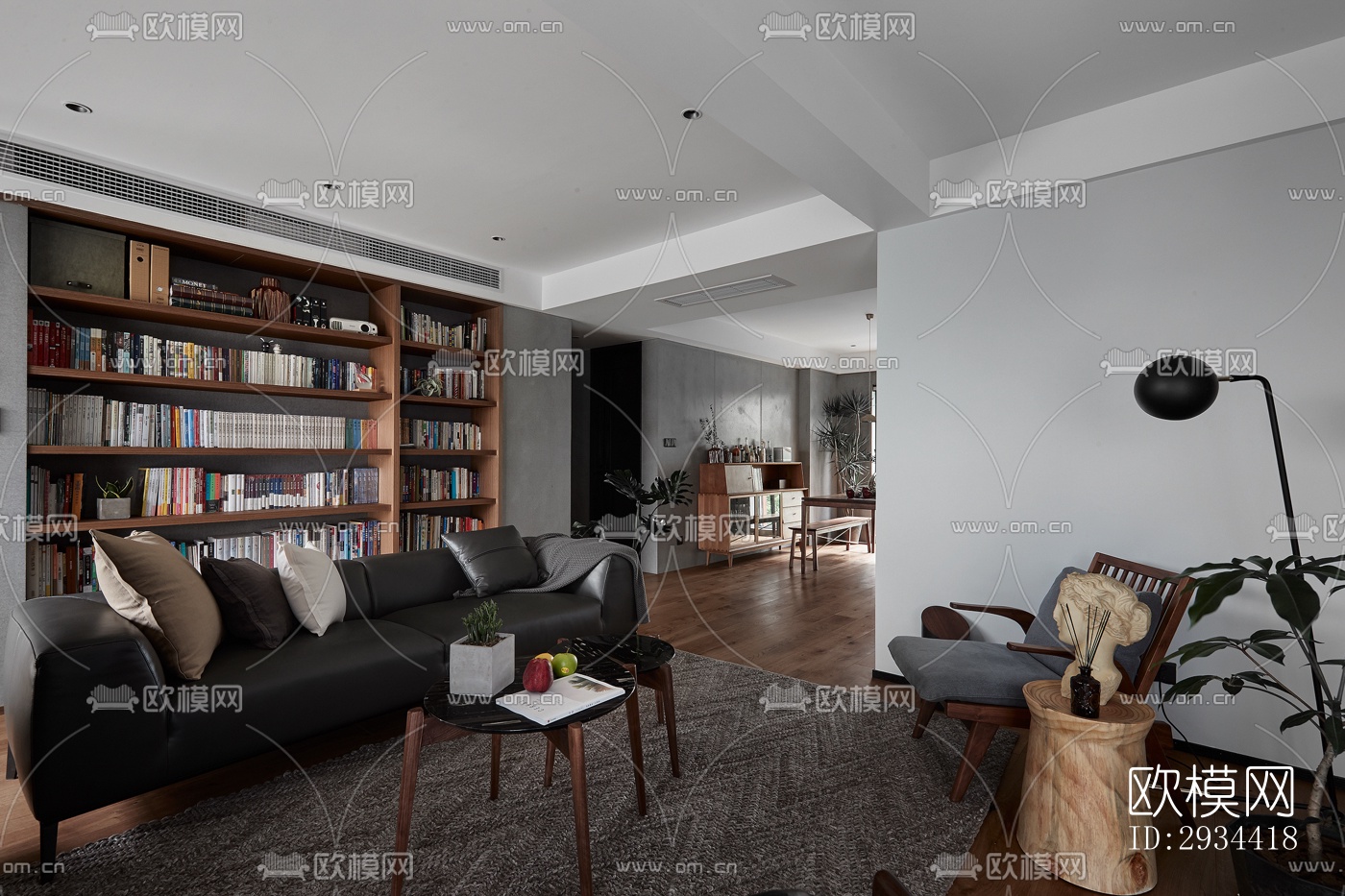 北欧平层效果图下载（渲染图2）